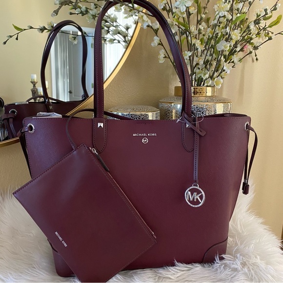 New Michael Kors Edith Large Saffiano Leather Tote Bag - Picture 3 of 16